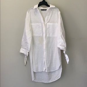 Zara eyelet blouse
